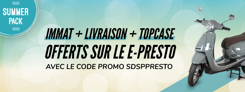 scooter electrique 50 presto vintage Vespa promo pas cher